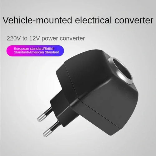 Adaptateur secteur 220V CA vers 12V CC – Prise allume-cigare – Prise EU – Pour appareils de voiture - SPCHARGE